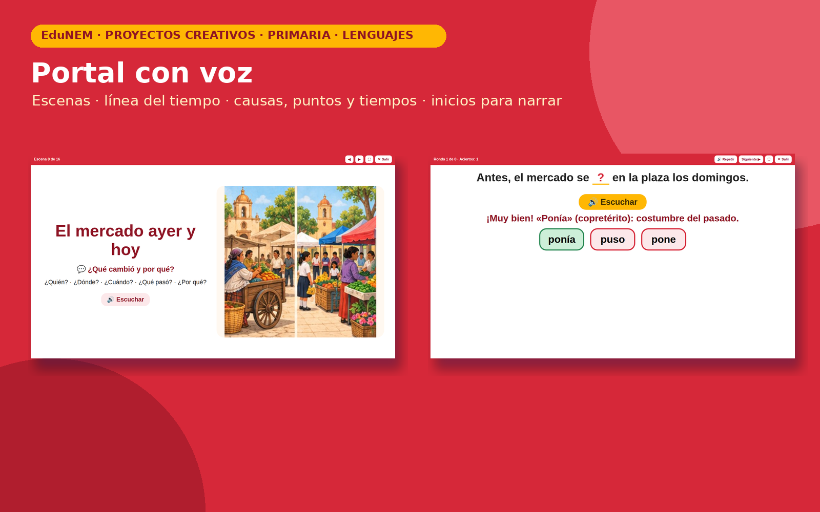 Historias de Ayer y Hoy de mi Comunidad | EduNEM Primaria 3.º y 4.º | Narración de sucesos en 10 sesiones 6 Historias de Ayer y Hoy de mi Comunidad | EduNEM Primaria 3.º y 4.º | Narración de sucesos en 10 sesiones - Imagen 6