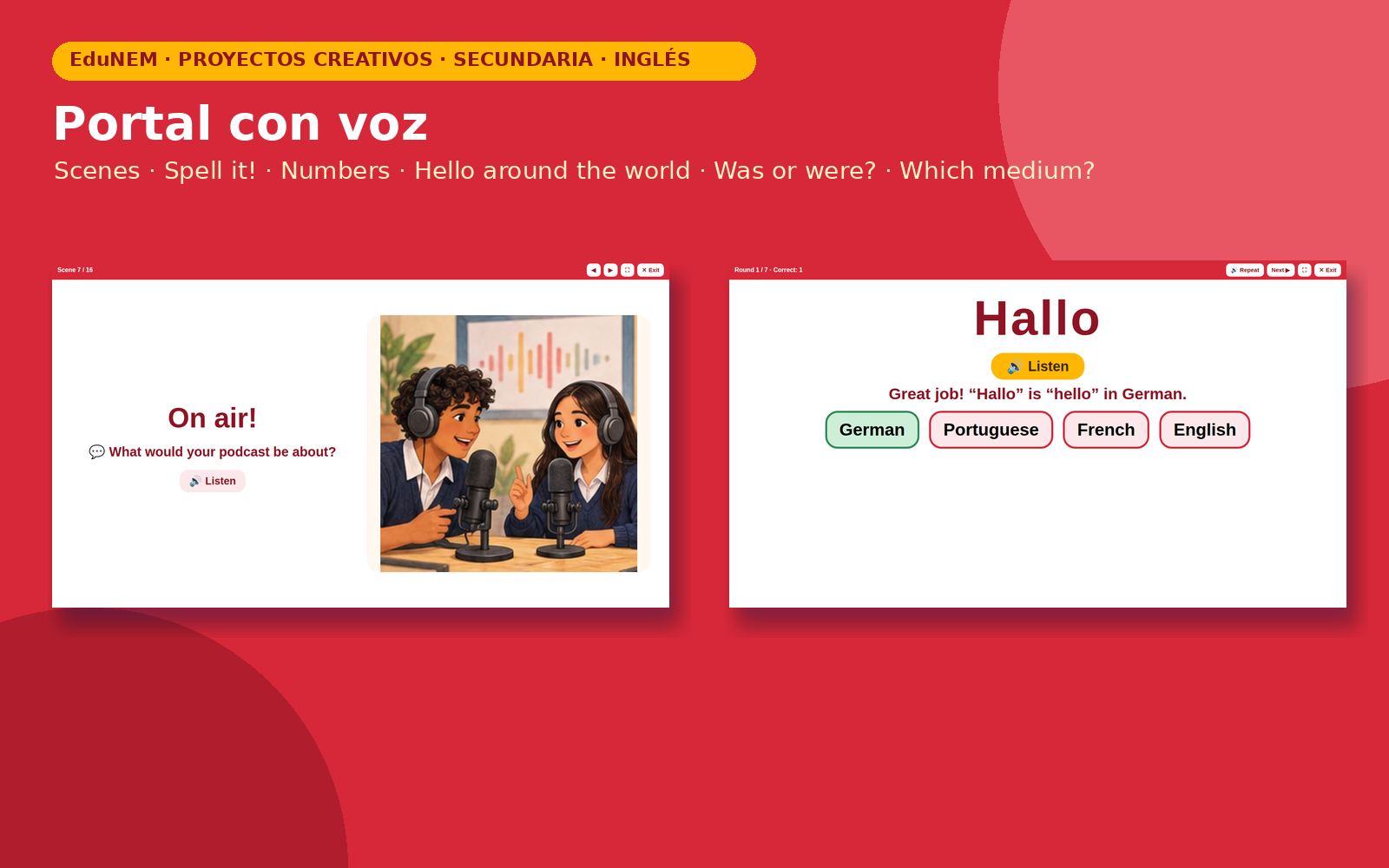 World Voices Expo | EduNEM Inglés Secundaria 1.º a 3.º | Diversidad lingüística en 10 sesiones 6 World Voices Expo | EduNEM Inglés Secundaria 1.º a 3.º | Diversidad lingüística en 10 sesiones - Imagen 6