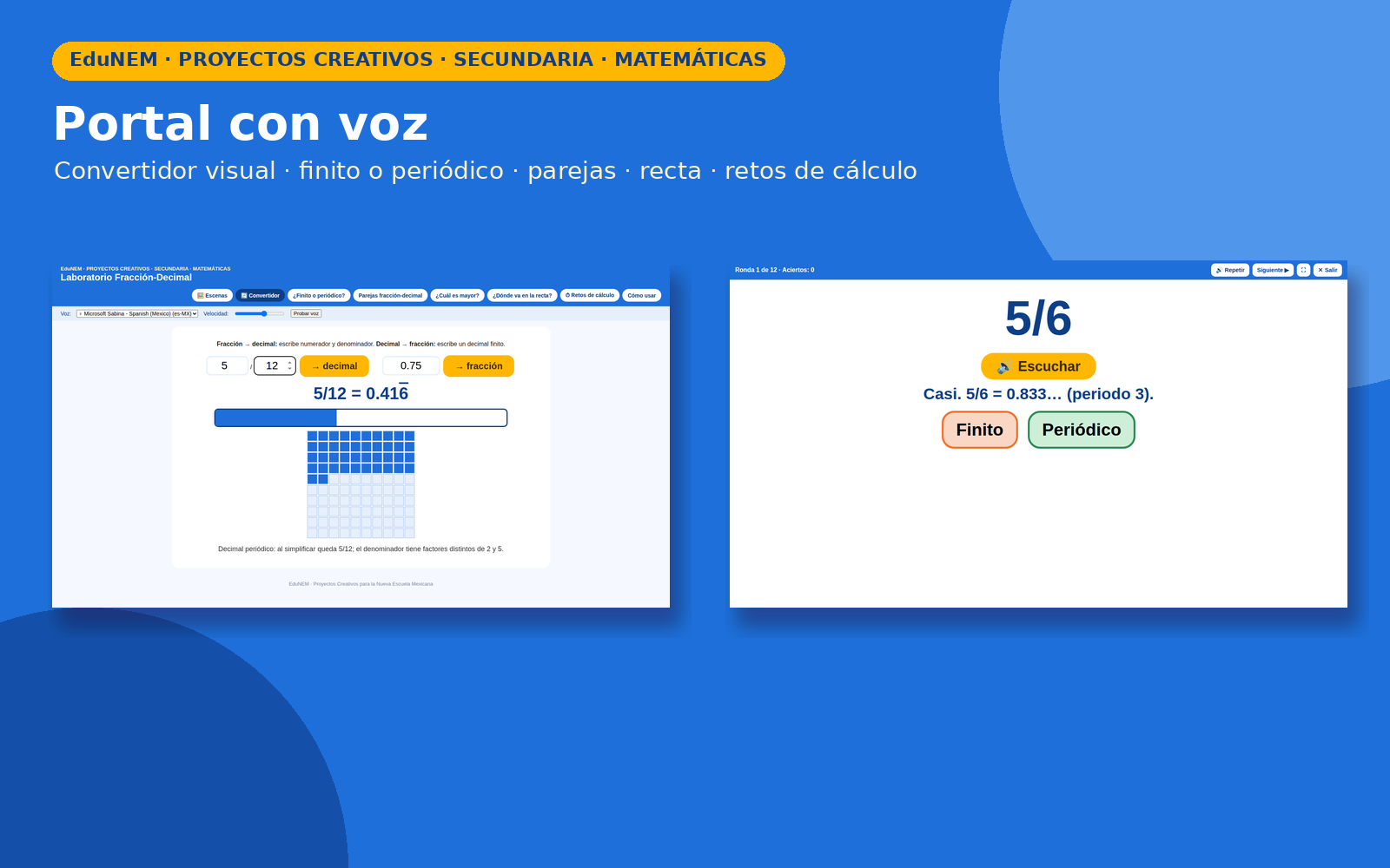 Laboratorio Fracción-Decimal | EduNEM Matemáticas Secundaria 1.º | 10 sesiones y 3 rutas de aprendizaje 6 Laboratorio Fracción-Decimal | EduNEM Matemáticas Secundaria 1.º | 10 sesiones y 3 rutas de aprendizaje - Imagen 6