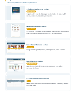 EduKIT Semana de la Lectura en mi Escuela | Actividades para Preescolar, Primaria y Secundaria 13 Guía EduKIT: cinco recursos digitales que incluyen una guía didáctica, materiales, una presentación, un portal web y un cuadro de control en Excel.