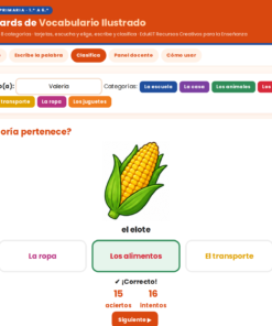 EduKIT Flash Cards de Vocabulario Ilustrado para Primaria | 32 Palabras, 72 Tarjetas y Portal con Audio 13 Imagen 6 34