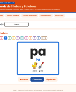 EduKIT Flash Cards de Sílabas y Palabras para Primaria | 92 Tarjetas, 8 Juegos y Portal con Audio 13 Imagen 6 35
