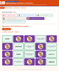 EduKIT Memorama de Antónimos y Sinónimos para Primaria | 120 Tarjetas, 6 Sets y Portal con Audio 13 Imagen 6 43