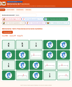 EduKIT Memorama de Fracciones para Primaria | 120 Tarjetas, 6 Sets y Portal Digital con Audio 13 Imagen 6 44