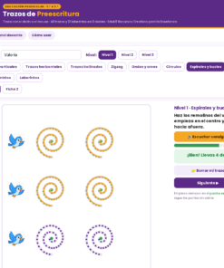 EduKIT Trazos de Preescritura para Preescolar | 60 Fichas, 3 Niveles, 12 Laberintos y Portal para Trazar 13 Imagen 6 46