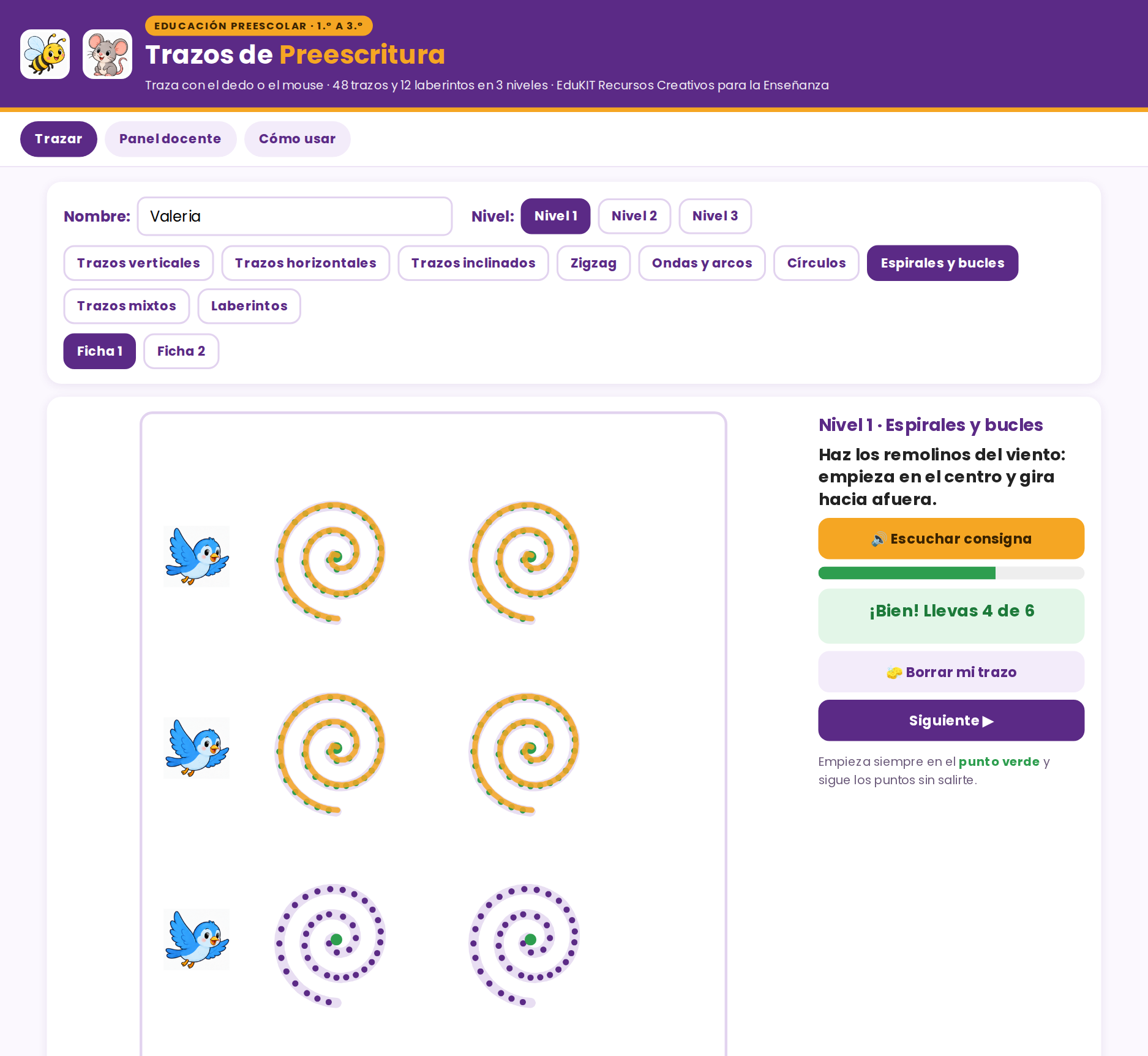 EduKIT Trazos de Preescritura para Preescolar | 60 Fichas, 3 Niveles, 12 Laberintos y Portal para Trazar 7 EduKIT Trazos de Preescritura para Preescolar | 60 Fichas, 3 Niveles, 12 Laberintos y Portal para Trazar - Imagen 7