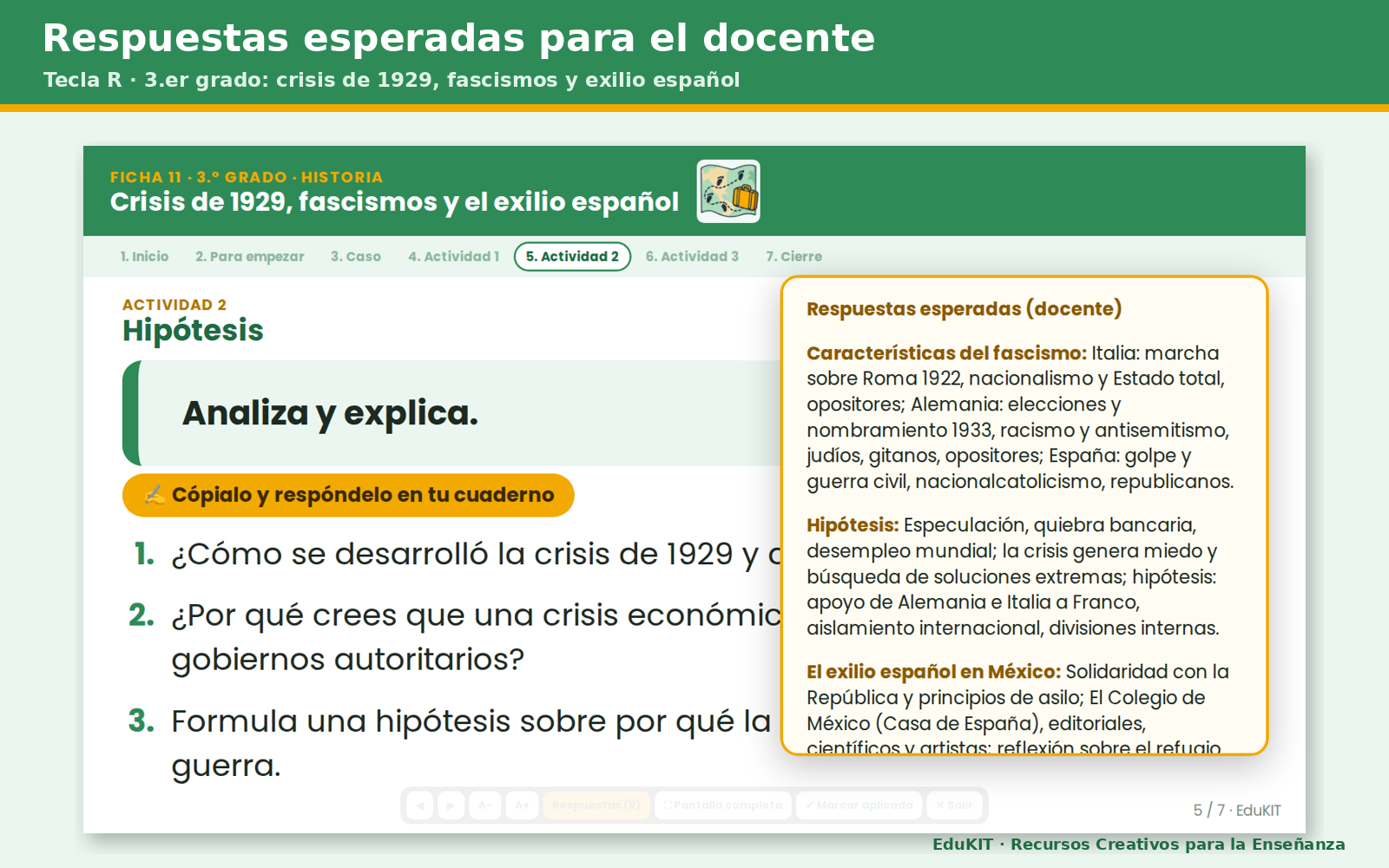 EduKIT Fichas de Trabajo de Historia para Secundaria 1.°, 2.° y 3.° | 38 Fichas, Rúbricas y Todos los Contenidos con PDA 7 EduKIT Fichas de Trabajo de Historia para Secundaria 1.°, 2.° y 3.° | 38 Fichas, Rúbricas y Todos los Contenidos con PDA - Imagen 7