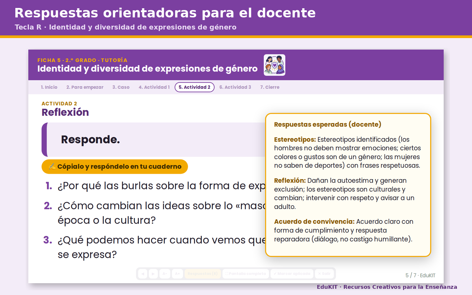 Fichas de Trabajo de Tutoría y Educación Socioemocional para Secundaria 1.°, 2.° y 3.° | 15 Fichas y los 5 Contenidos 7 Fichas de Trabajo de Tutoría y Educación Socioemocional para Secundaria 1.°, 2.° y 3.° | 15 Fichas y los 5 Contenidos - Imagen 7