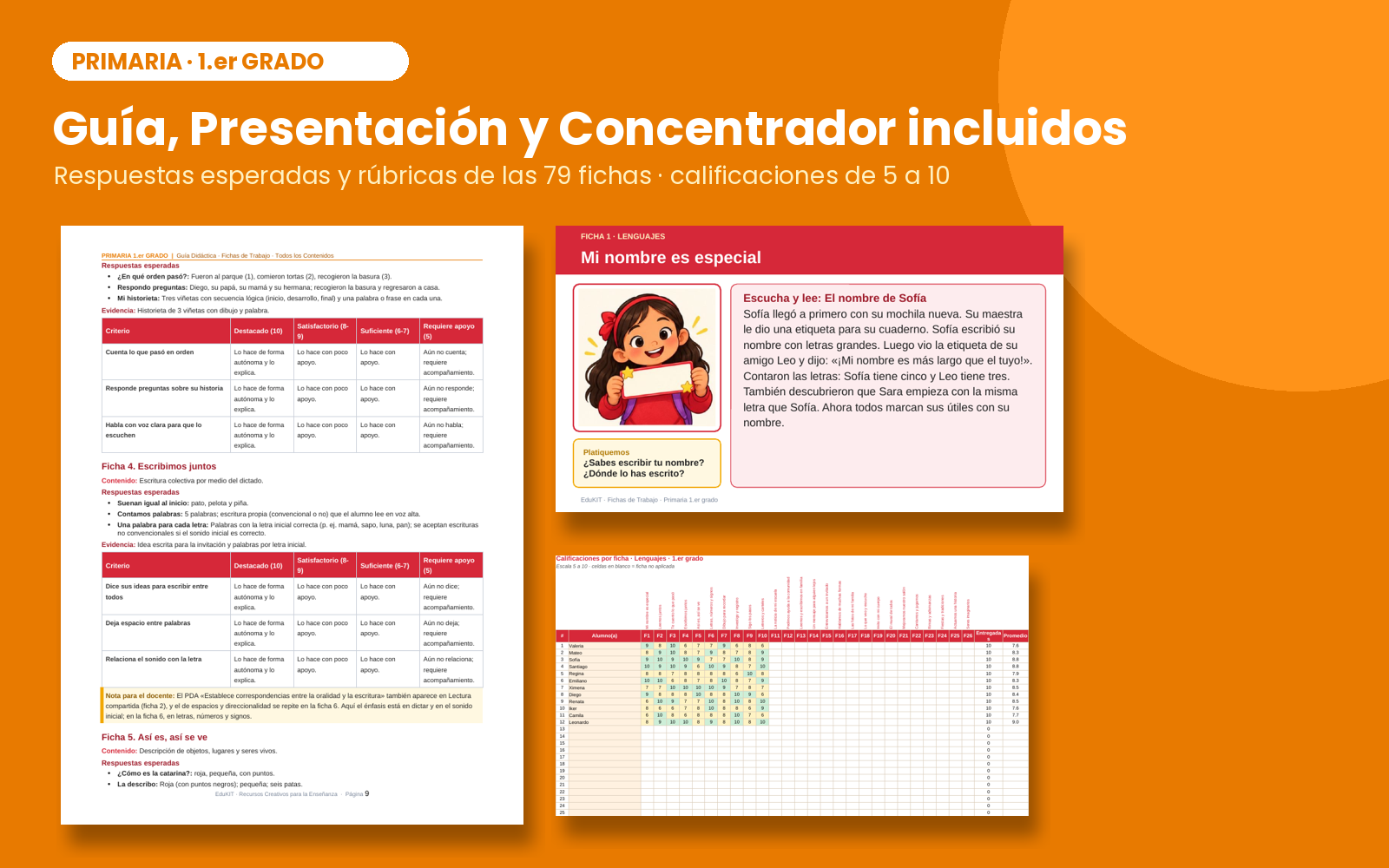 Fichas de Trabajo para Primaria 1er Grado | 79 Fichas de los 4 Campos Formativos y Todos los Contenidos 7 Fichas de Trabajo para Primaria 1er Grado | 79 Fichas de los 4 Campos Formativos y Todos los Contenidos - Imagen 7