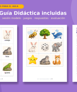 Abecedario Ilustrado para Preescolar y Primaria | 27 Carteles, 86 Tarjetas, 27 Fichas y 6 Juegos de Sonido Inicial 13 Imagen 6 67