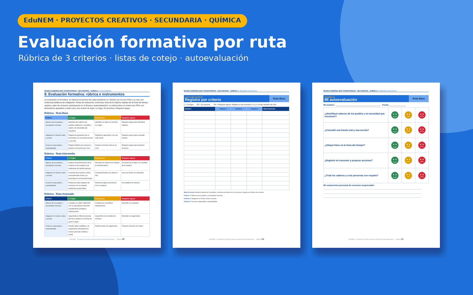Museo Saberes que Transforman | EduNEM Química Secundaria 3.º | 10 sesiones y 3 rutas de aprendizaje 7 Museo Saberes que Transforman | EduNEM Química Secundaria 3.º | 10 sesiones y 3 rutas de aprendizaje - Imagen 7