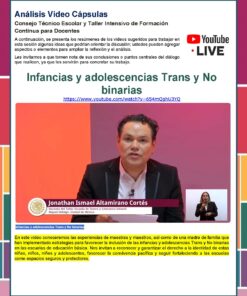 Folleto digital que promociona un vídeo de YouTube Live titulado 