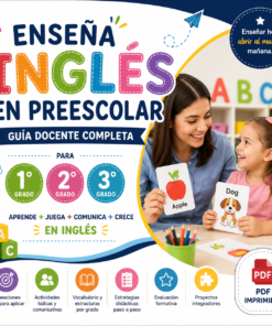 Guía Docente para Enseñar Inglés en Preescolar 2026-2027 | 1°, 2° y 3° Grado | PDF Imprimible