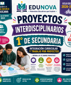Proyectos Interdisciplinarios 1° Secundaria NEM 2026-2027 en PDF | Integración Curricular y Trabajo por Proyectos