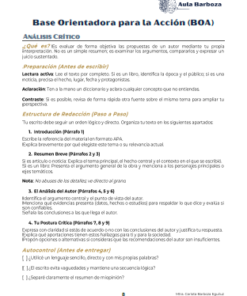 Kit Docente 360°: BOAs + Rúbricas + Plantillas (Sistema Integral de Trabajo y Evaluación en el Aula) 5 Interior1 BOA