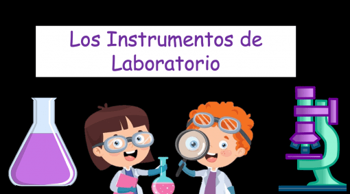 Juego instrumentos de laboratorio