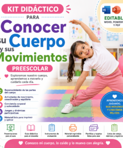 Kit Didáctico para Conocer su Cuerpo y sus Movimientos Preescolar 2026-2027 Word, PowerPoint y PDF