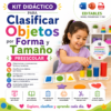 Kit Didáctico para Clasificar Objetos por Forma y Tamaño Preescolar 2026-2027 Word, PowerPoint y PDF