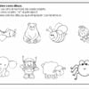 LAS VOCALES MÁGICAS 20 Hoja de trabajo en blanco y negro con dibujos de un avión, un oso, una abeja, un ángel, un elefante, un astronauta, una oveja y una araña. Las instrucciones en español piden colorear sólo los objetos que empiezan por la letra
