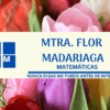 CALCULADORA PARA SISTEMAS DE ECUACIONES LINEALES 2X2 CON COEFICIENTES ENTEROS 3 Una tarjeta de visita sobre tulipanes de colores reza: