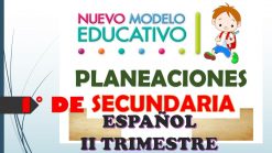 Planeaciones de Español Secundaria 1 (II Trimestre)