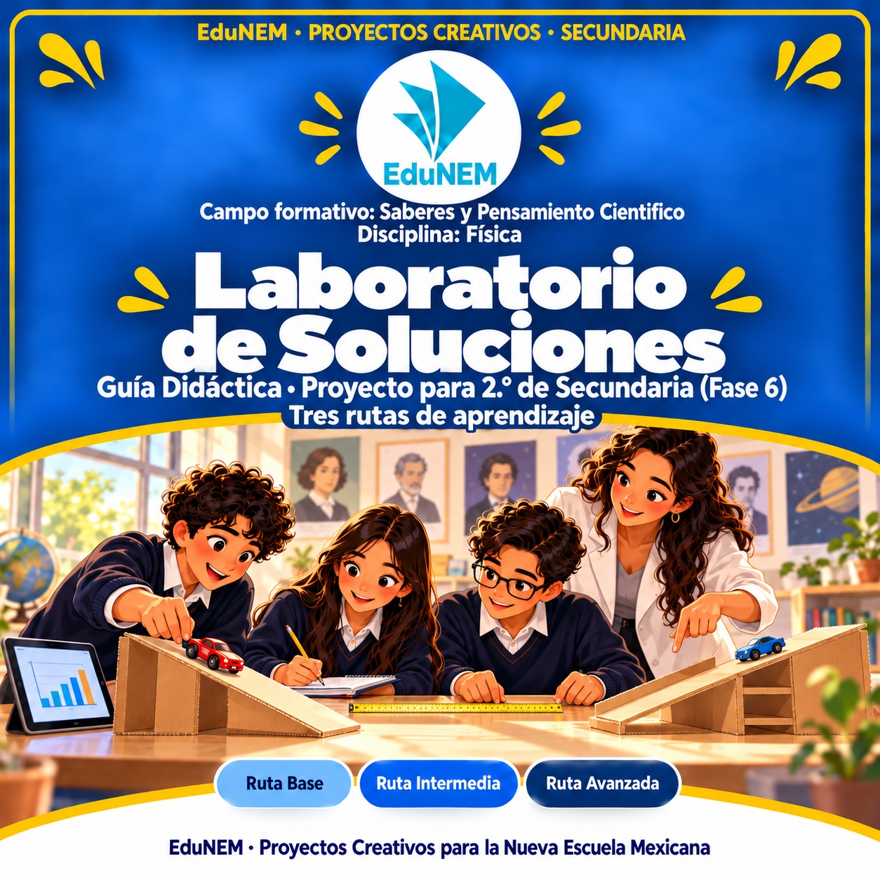 Laboratorio de Soluciones | EduNEM Física Secundaria 2.º | 10 sesiones y 3 rutas de aprendizaje 1 Laboratorio de Soluciones | EduNEM Física Secundaria 2.º | 10 sesiones y 3 rutas de aprendizaje