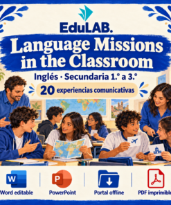 Language Missions in the Classroom | Inglés Secundaria 1.º a 3.º | 20 experiencias y 49 recursos