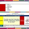 Diapositiva del plan de clase en español para un proyecto de escritura titulado 