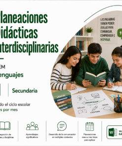 Planeaciones Interdisciplinarias NEM Lenguajes 1° Secundaria 2026-2027 | Todo el Ciclo Escolar Mes por Mes