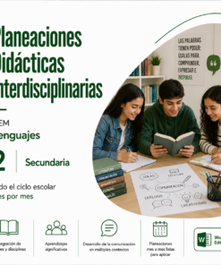 Planeaciones Interdisciplinarias NEM Lenguajes 2° Secundaria 2026-2027 | Todo el Ciclo Escolar Mes por Mes