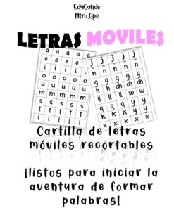 LETRAS MOVILES RECORTABLES EN MINUSCULAS