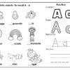 LAS VOCALES MÁGICAS 23 Hoja de ejercicios en español en blanco y negro para aprender la letra
