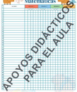 Lista de Asistencia Matematicas Preview