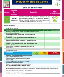 Una colorida lista de control titulada 