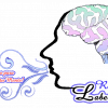 Una ilustración de un perfil humano con un cerebro colorido en su interior. Líneas arremolinadas salen de la boca y el texto dice: "El Camino para desenredar tu Mente! Revista Laberinarte: Explorando los laberintos de la mente.