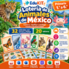 EduKIT Lotería de Animales de México para Primaria | 32 Animales, 20 Tableros y Portal Interactivo