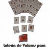 Loteria de valores para imprimir