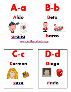lotería del abecedario para niños