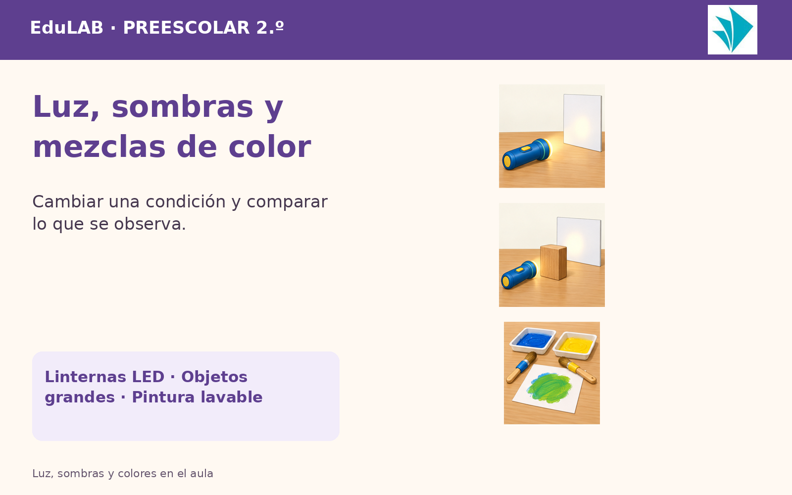Luz, Sombras y Colores en el Aula | 2.º de Preescolar | 20 Experiencias con Fichas, Guías, Word, PowerPoint y Portal HTML 5 Vista previa 5 de Luz, Sombras y Colores en el Aula | 2.º de Preescolar | 20 Experiencias con Fichas, Guías, Word, PowerPoint y Portal HTML