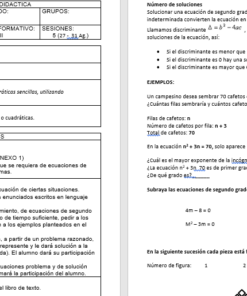 Captura de pantalla de un documento con varias secciones que incluyen 