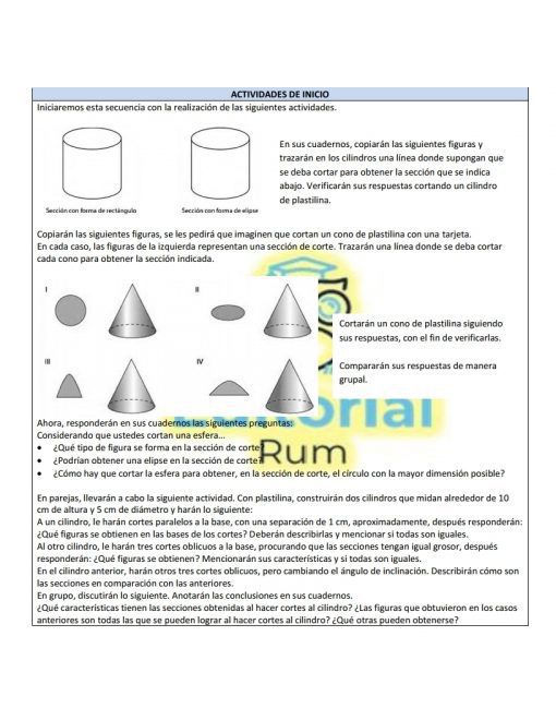 La imagen muestra una hoja de trabajo titulada "PLAN 2017". Contiene cinco secciones dirigidas a jóvenes estudiantes, con imágenes.