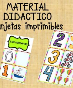 tarjetas de numeros para niños