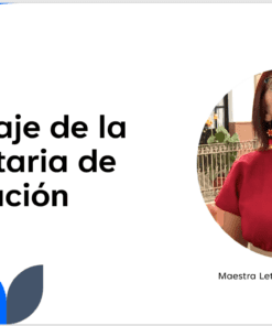 Diapositiva con texto en español que dice 