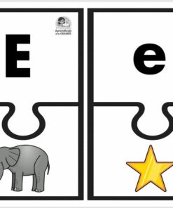 Dos piezas de puzzle: la izquierda tiene una gran letra 