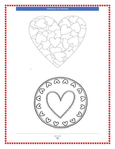 MANDALAS DE CORAZONES PARA COLOREAR - Image 2