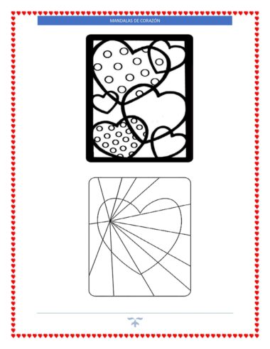 MANDALAS DE CORAZONES PARA COLOREAR - Image 3