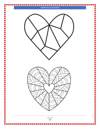MANDALAS DE CORAZONES PARA COLOREAR - Image 5