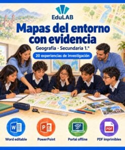 Mapas del entorno con evidencia | Geografía de 1.º de secundaria | 20 experiencias y 49 recursos
