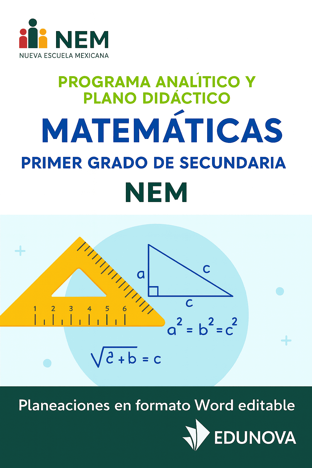 Matemáticas - Programa Analítico y Plano Didáctico - Primer Grado de Secundaria 1 Matemáticas - Programa Analítico y Plano Didáctico - Primer Grado de Secundaria
