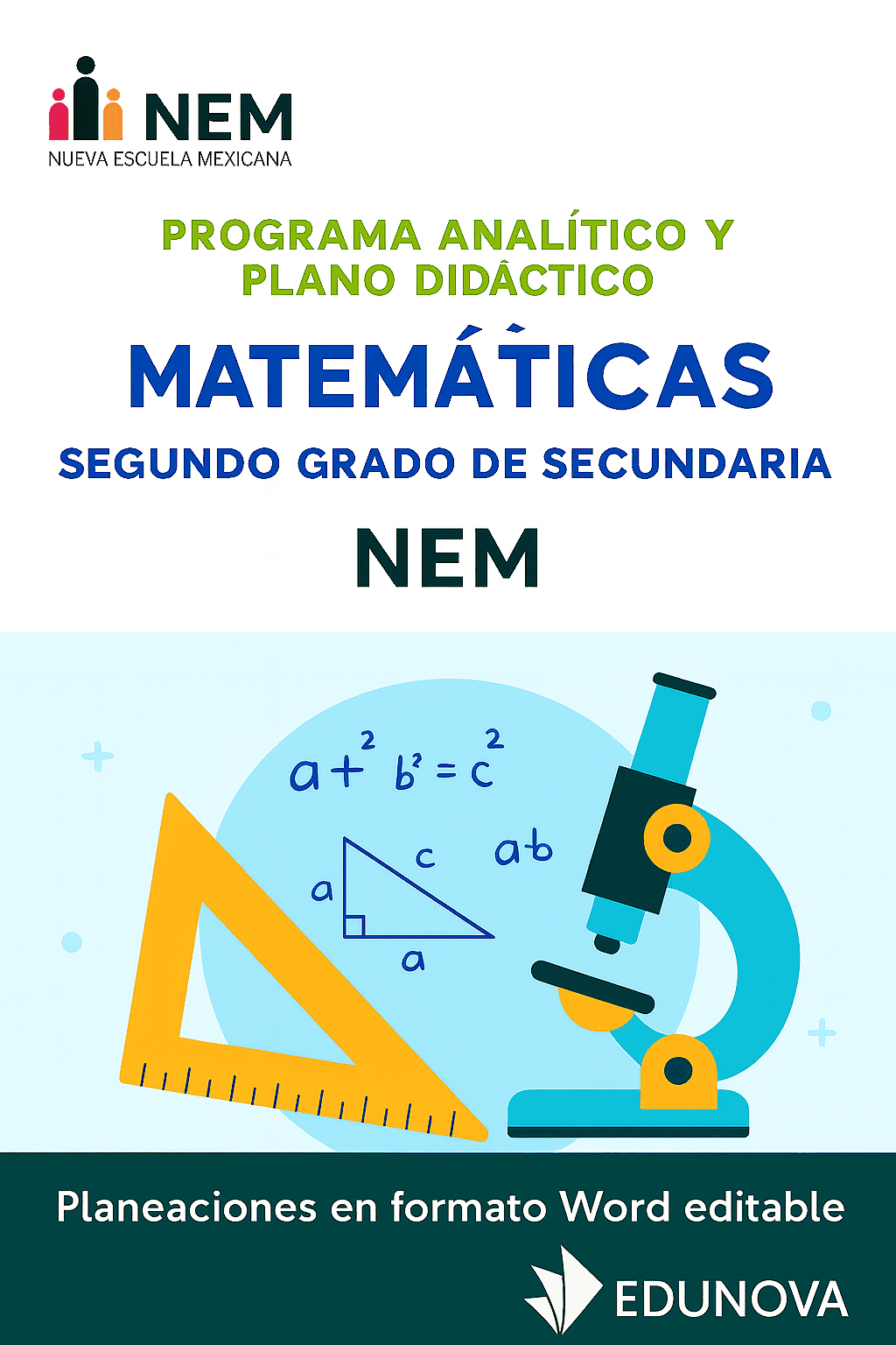 Matemáticas - Programa Analítico y Plano Didáctico - Segundo Grado de Secundaria 1 Matemáticas - Programa Analítico y Plano Didáctico - Segundo Grado de Secundaria
